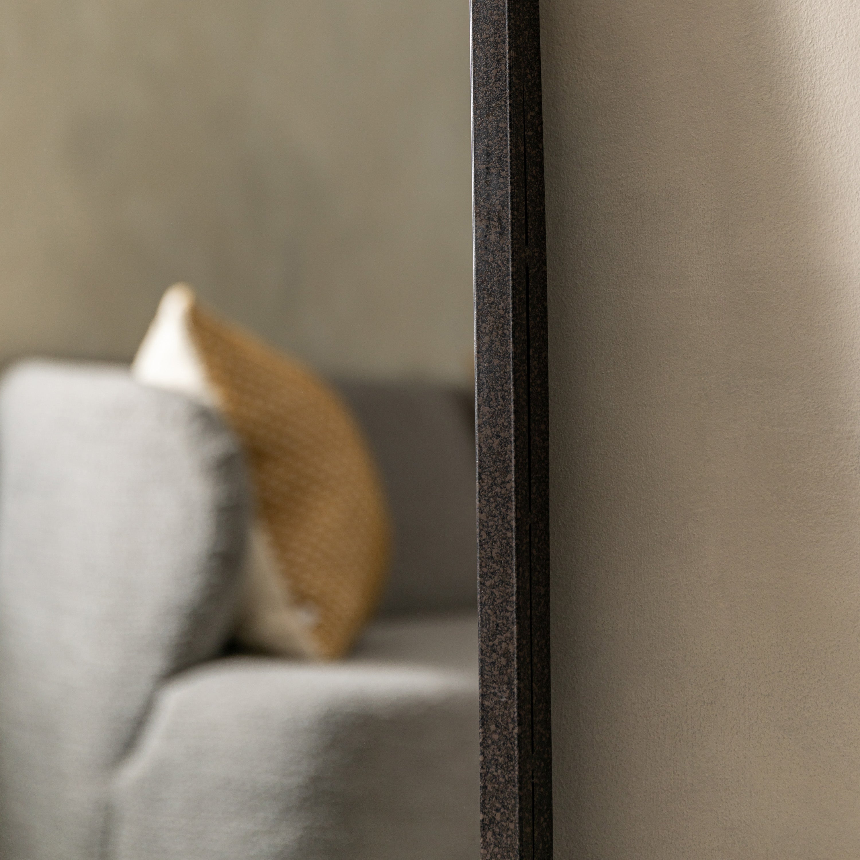 Stella Curves Rustic Black Full Length Leaner Mirror